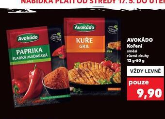 Kaufland Avokádo koření nabídka