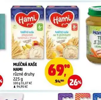 Penny Market Hami mléčná kaše nabídka