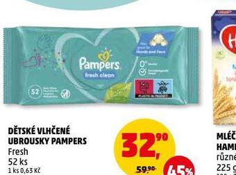 Penny Market Pampers dětské vlhčené ubrousky nabídka