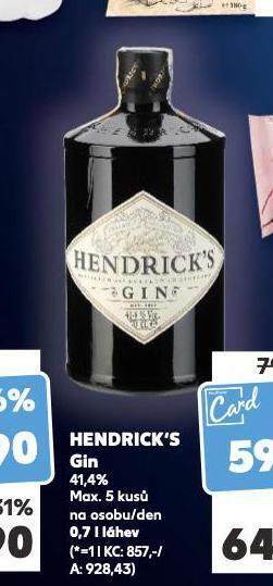 Kaufland Hendrick's gin nabídka