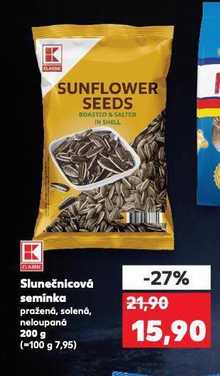 Kaufland Slunečnicová semínka nabídka