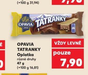 Kaufland Opavia tatranky nabídka