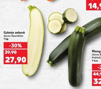 Kaufland Cuketa zelená nabídka