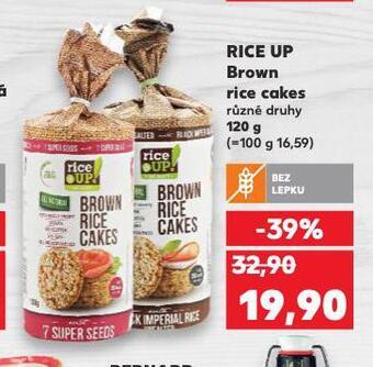 Kaufland Rice up brown rice cakes nabídka
