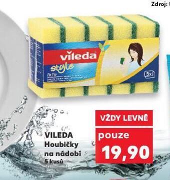 Kaufland Vileda houbičky na nádobí nabídka