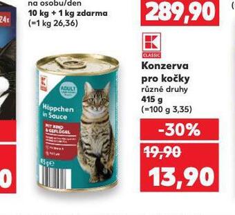Kaufland Konzerva pro kočky nabídka