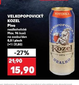 Kaufland Pivo velkopopovický kozel nealko nabídka