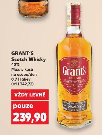 Kaufland Grant's skotská whisky nabídka