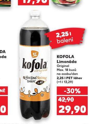 Kaufland Kofola nabídka