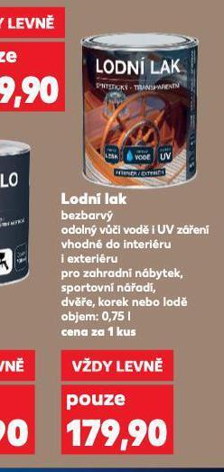 Kaufland Lodní lak nabídka