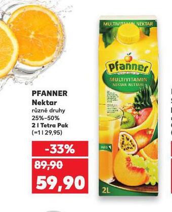 Kaufland Pfanner nektar nabídka