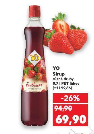 Kaufland Yo sirup nabídka