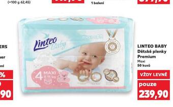 Kaufland Linteo dětské plenky nabídka