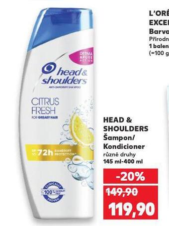 Kaufland Head & shoulders šampon nabídka