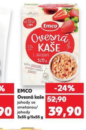 Kaufland Emco ovesná kaše nabídka