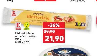 Kaufland Listové těsto nabídka