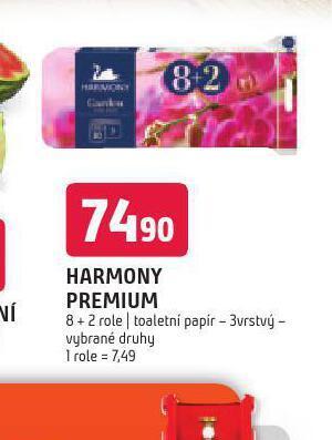Terno Harmony premium toaletní papír nabídka