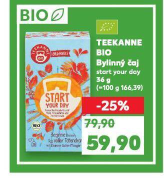 Kaufland Teekanne bio čaj nabídka