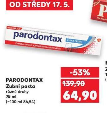 Kaufland Parodontax zubní pasta nabídka