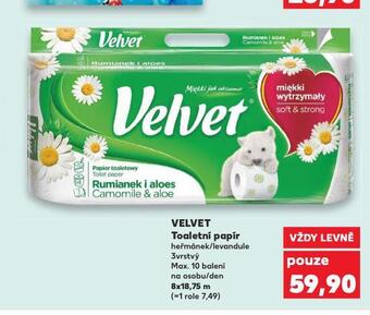 Kaufland Velvet toaletní papír nabídka