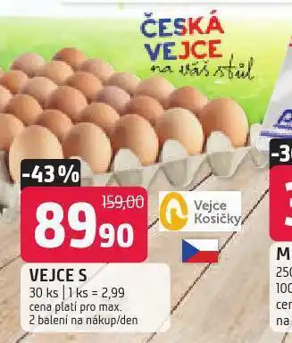 Vejce s 30 ks