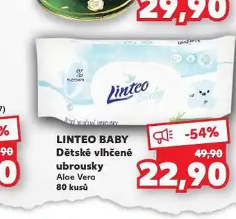 Kaufland Linteo baby vlhčené ubrousky nabídka