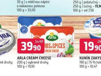 Terno Arla cream cheese nabídka