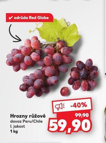Kaufland Hrozny růžové nabídka