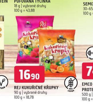 Terno Rej kukuřičné křupky nabídka