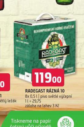 Terno Pivo radegast rázná 10 nabídka