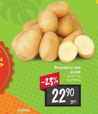 Billa Brambory rané prané nabídka