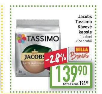 Billa Kávové kapsle jacobs nabídka