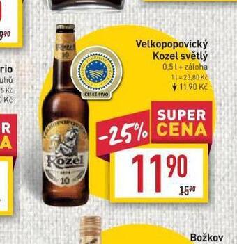 Billa Pivo velkopopovický kozel nabídka