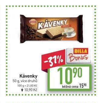 Billa Kávenky nabídka