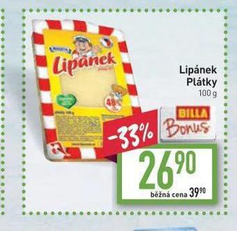 Billa Lipánek sýr nabídka
