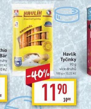 Billa Havlík tyčinky nabídka
