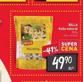 Billa Kešu nabídka