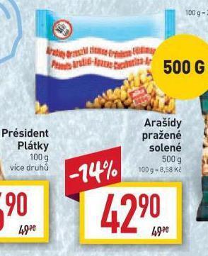 Billa Arašídy nabídka