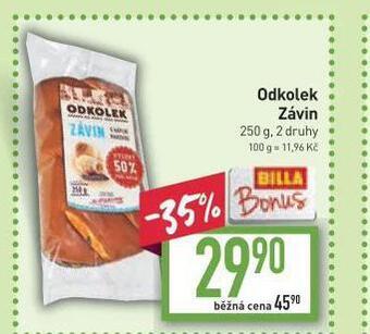 Billa Odkolek závin nabídka