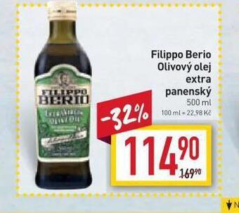 Billa Filippo berio olivový olej extra panenský nabídka