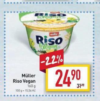 Billa Muller riso vegan nabídka
