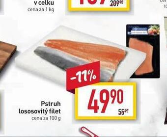 Billa Pstruh lososovitý filet nabídka