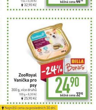 Billa Zooroyal vanička pro psy nabídka