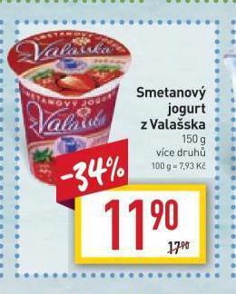 Billa Smetanový jogurt nabídka