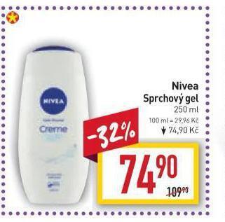 Billa Nivea sprchový gel nabídka