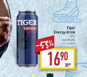 Billa Tiger energy drink nabídka