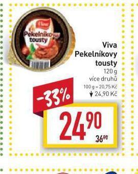 Billa Viva pekelníkovy tousty nabídka