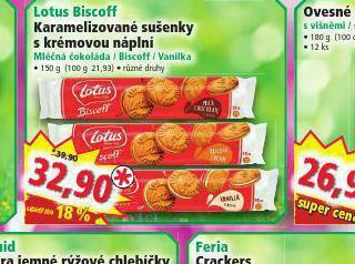 Norma Lotus biscoff karamelizované sušenky s krémovou náplní nabídka