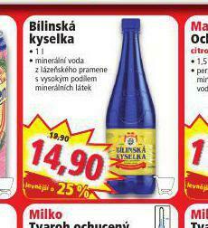 Norma Bílinská kyselka nabídka