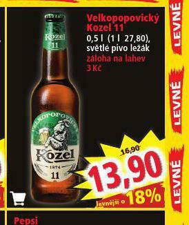 Norma Pivo velkopopovický kozel 11 nabídka